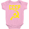 cccp hammer &amp; sickle  soviet union communist communism russia red star Baby Onesie