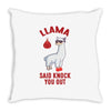 boxing llama Throw Pillow