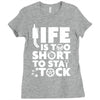 life too short to stay stocked Ladies Fitted T-Shirt