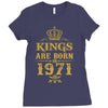 kings are born in 1971 Ladies Fitted T-Shirt