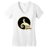 happy scottie halloween! Women's V-Neck T-Shirt