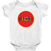 red fire Baby Bodysuit
