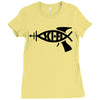 sci fi t shirt 3xl science darwin funny nasa evolution atheism cool te Ladies Fitted T-Shirt