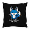 all the fox special Throw Pillow