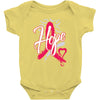 breast cancer awareness hope ribbon heart Baby Onesie
