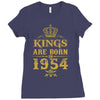 kings are born in 1954 Ladies Fitted T-Shirt