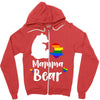 mama bear gay pride Zipper Hoodie