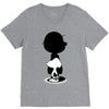 charlie, snoopy, woodstock V-Neck Tee