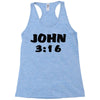 john 3 16 Racerback Tank