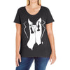 tuxedo after party Ladies Curvy T-Shirt