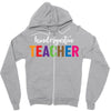 Kindergarten Teacher Zipper Hoodie