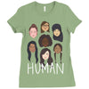 Women's March We are Human Ladies Fitted T-Shirt