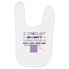 i crochet so i don't choke people save a life, send yarn Baby Bibs