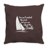 you can't control wind,but.. Throw Pillow