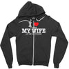 i love when my wife let me go fishing Zipper Hoodie