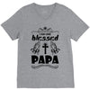 I Am One Blessed Papa V-Neck Tee