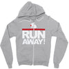 run away rabbit Zipper Hoodie