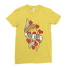 true love pizza slice Ladies Fitted T-Shirt