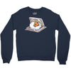 schr&ouml;dinger pizza Crewneck Sweatshirt