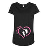 Custom baby girl name maternity design Maternity Scoop Neck T-shirt