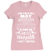 I Am A May Women Ladies Fitted T-Shirt