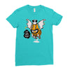 monster i will bee bat Ladies Fitted T-Shirt