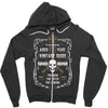 Aged 66 Years Vintage Dude Zipper Hoodie