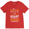 There's This Boy Who Stole My Heart He Calls Me Stepmom V-Neck Tee
