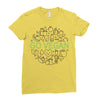 go vegan 3 Ladies Fitted T-Shirt