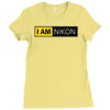 nikon camera i am nikon Ladies Fitted T-Shirt