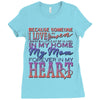 my mom is in heaven forever Ladies Fitted T-Shirt