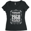 vintage made in 1960 perfectly aged a living legend Women's Triblend Scoop T-shirt