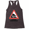 warning descent Racerback Tank