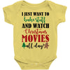 i just want to bake stuff and watch christmas movies all day Baby Bodysuit