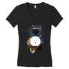 who loves poodle Women's V-Neck T-Shirt