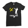 finger guns batle royal gaming Ladies Fitted T-Shirt