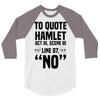 to quote hamlet no 3/4 Sleeve Shirt