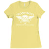 teddy boy homage Ladies Fitted T-Shirt