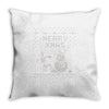 christmas funny dog &amp; snowman Throw Pillow