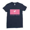 Too Pure To Be Pink Ladies Fitted T-Shirt