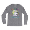 unicorns are born in february cute unicorn Long Sleeve Shirts