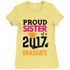 Class of 2017 Proud Sister Graduation Ladies Fitted T-Shirt