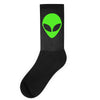 uomo alieno ufo stampa verde fluo divertente mitiche Socks
