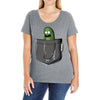i'm in a pocket Ladies Curvy T-Shirt