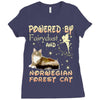 norwegian forest cat Ladies Fitted T-Shirt