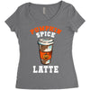pumpkin spice latte Women's Triblend Scoop T-shirt