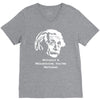 without a moustache einstein proud hirsute mustachioed grooming V-Neck Tee