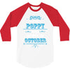 The Best Poppy Was Born In October 3/4 Sleeve Shirt