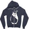totoro  my neighbour anime catbus miyazaki tee Zipper Hoodie