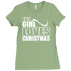 this girl loves christmas Ladies Fitted T-Shirt
